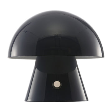 Porcini 7" Contemporary Bohemian Rechargeable/Cordless Iron Integrated LED Mushroom Table Lamp